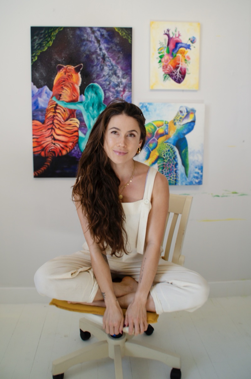 Meli Wolf in her studio