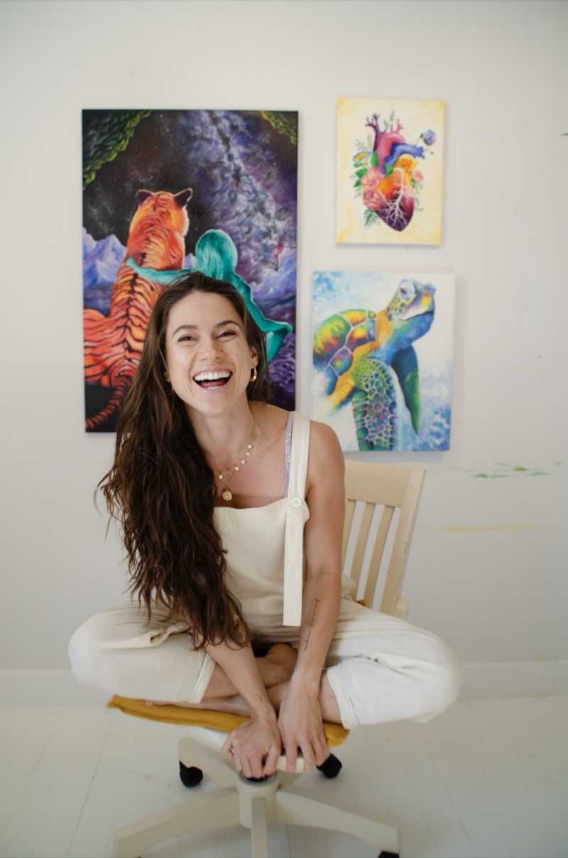 Meli Wolf painting